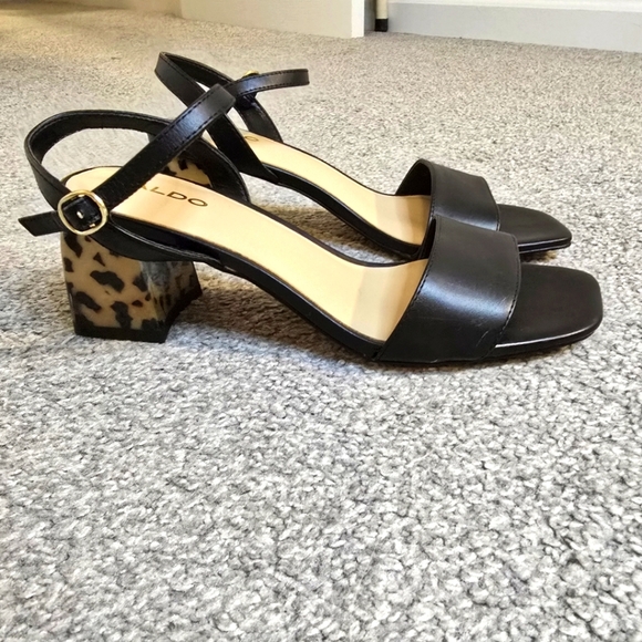 Aldo Shoes - Aldo Gleawia Block Heel Animal Print Classic Mobwife Size 7